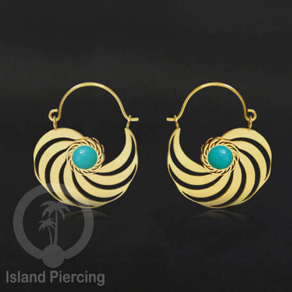 Anting stainless steel warna gold dengan epoxy banyak pilihan warna