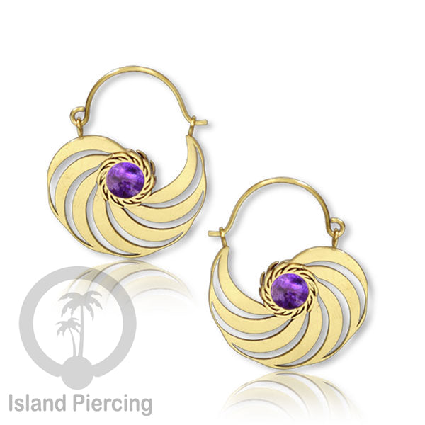 Anting stainless steel warna gold dengan epoxy banyak pilihan warna