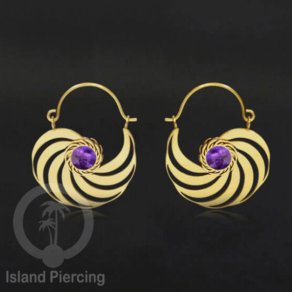 Anting stainless steel warna gold dengan epoxy banyak pilihan warna