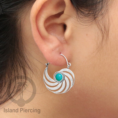 Anting stainless warna silver dengan banyak pilihan warna epoxy