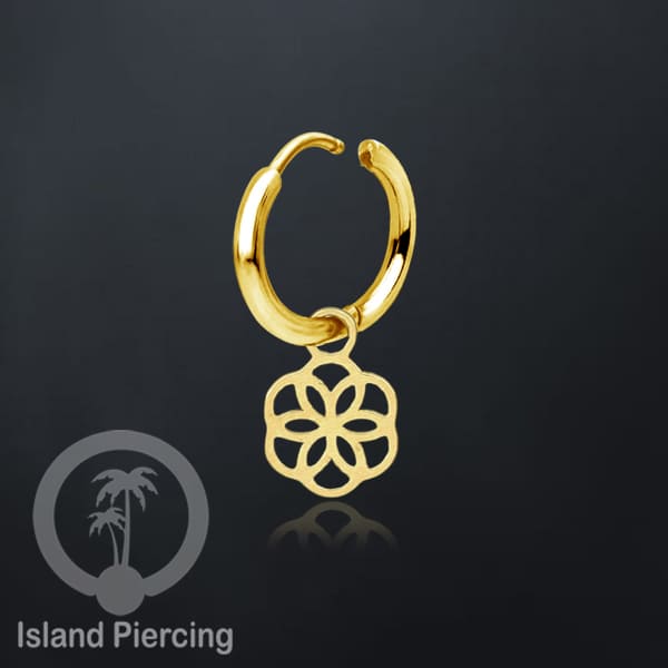 Anting Hoop Stainless Steel dengan Hiasan Perhiasan banyak pilihan model menarik warna gold