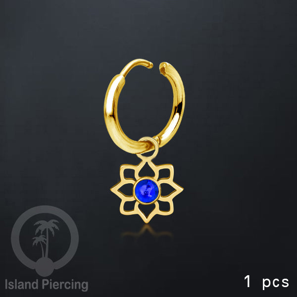Anting Hoop warna emas dengan liontin, perhiasan dekoratif, berisi warna epoksi atau kristal zirkonia