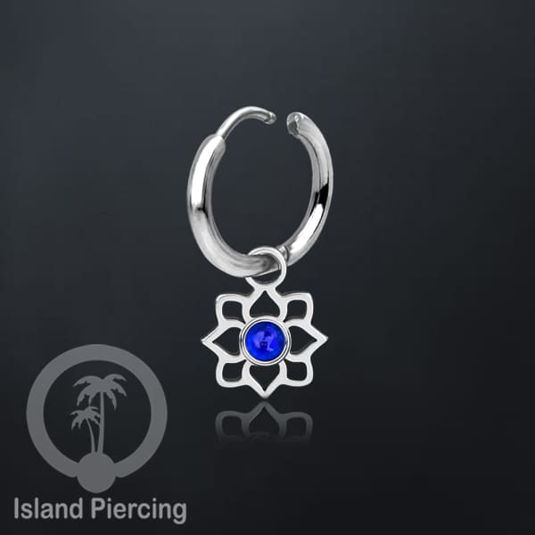 Anting Hoop warna Silver dengan Charm, Hiasan Perhiasan, berisi warna epoxy atau Kristal Zirconia