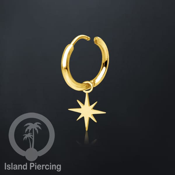 Anting Hoop Stainless Steel dengan Hiasan Perhiasan banyak pilihan model menarik warna gold