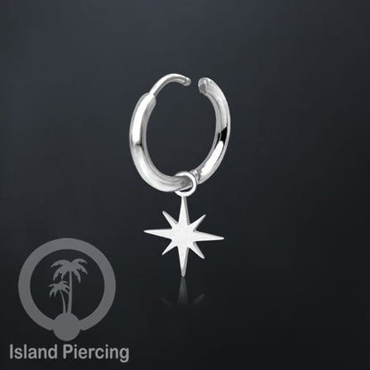 Anting Hoop Stainless Steel dengan Hiasan Perhiasan banyak pilihan model menarik warna silver