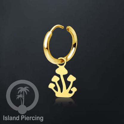Anting Hoop Stainless Steel dengan Hiasan Perhiasan banyak pilihan model menarik warna gold