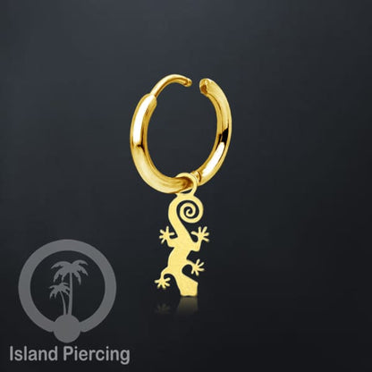 Anting Hoop Stainless Steel dengan Hiasan Perhiasan banyak pilihan model menarik warna gold