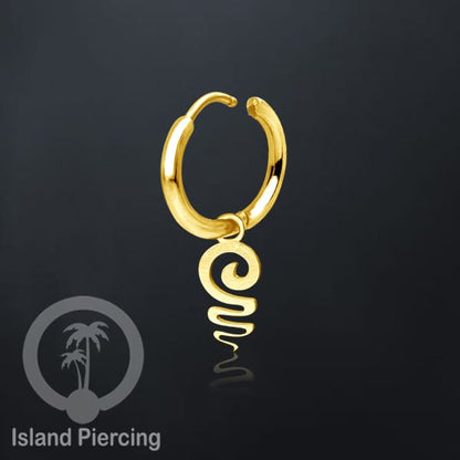Anting Hoop Stainless Steel dengan Hiasan Perhiasan banyak pilihan model menarik warna gold