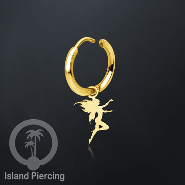 Anting Hoop Stainless Steel dengan Hiasan Perhiasan banyak pilihan model menarik warna gold