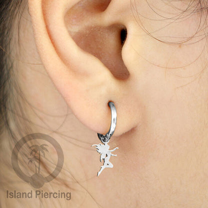 Anting Hoop Stainless Steel dengan Hiasan Perhiasan banyak pilihan model menarik warna gold