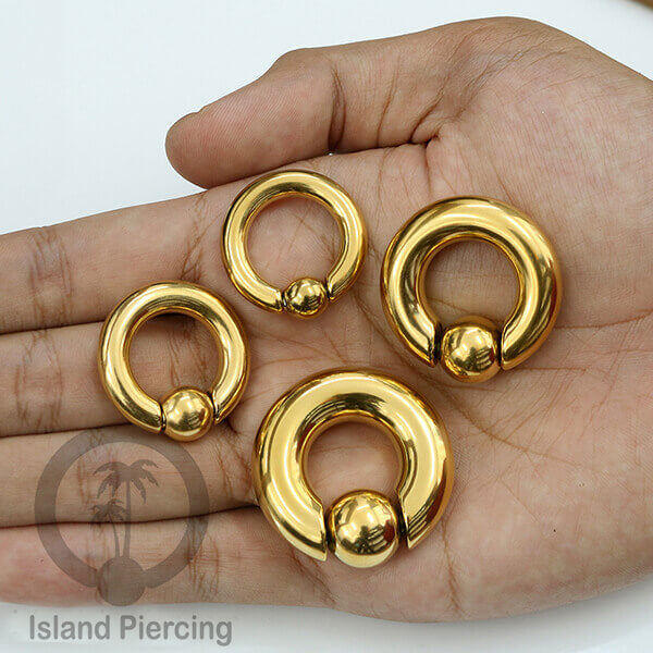 Anting BCR Piercing Stainless ukuran medium sampai besar, banyak pilihan warna
