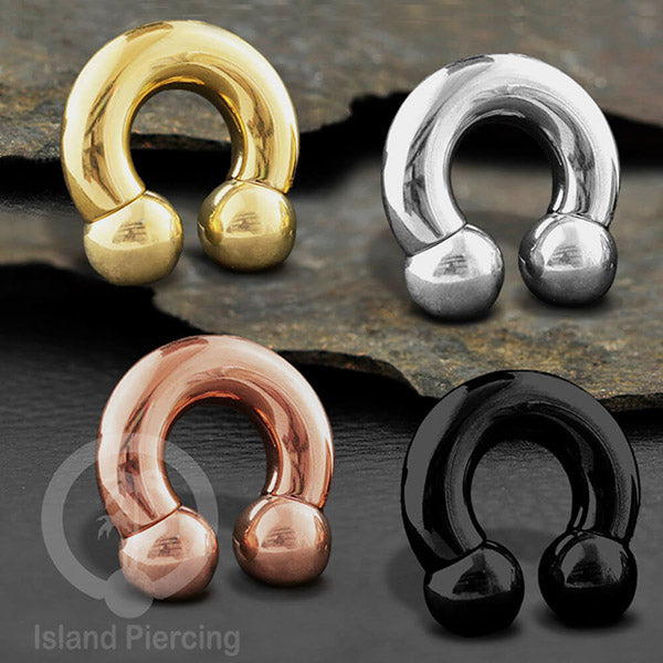 Anting Circular Barbell Piercing Stainless ukuran medium sampai besar