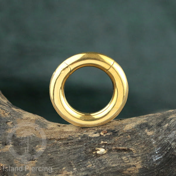 Tindik Telinga Stainless Steel Ear Weight model Clicker Ring sistem magnetik