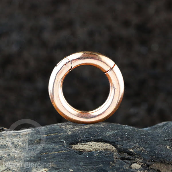 Tindik Telinga Stainless Steel Ear Weight model Clicker Ring sistem magnetik