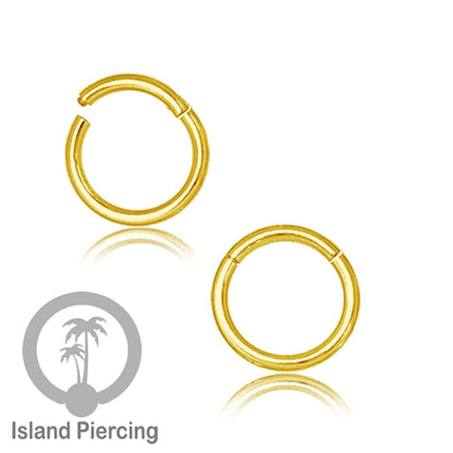 Anting Stainless Piercing Segment ring banyak pilihan ukuran Gold &amp; Rose gold