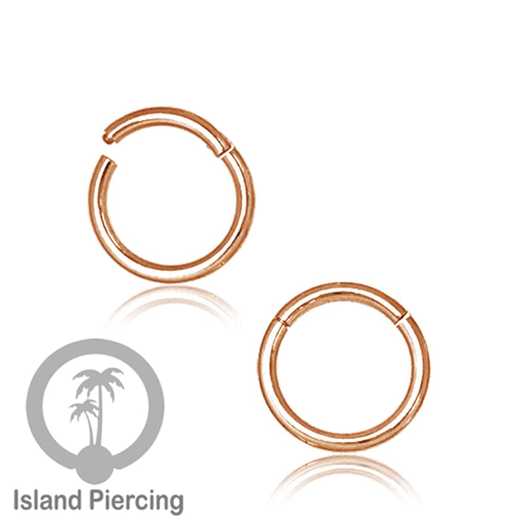 Anting Stainless Piercing Segment ring banyak pilihan ukuran Gold &amp; Rose gold