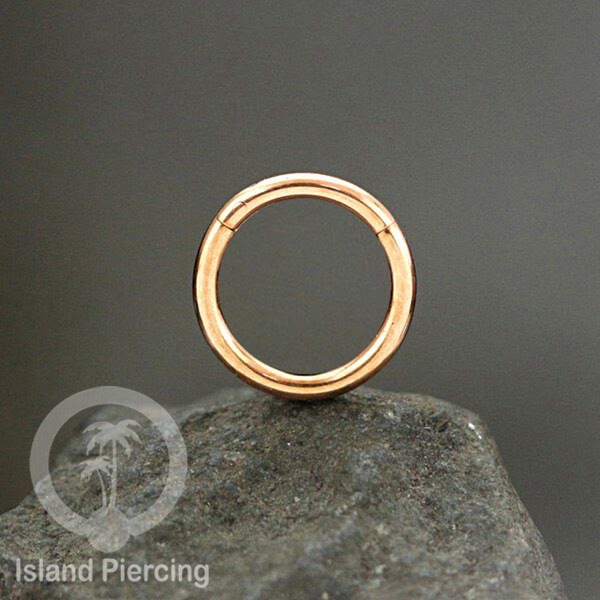 Anting Stainless Piercing Segment ring banyak pilihan ukuran Gold &amp; Rose gold