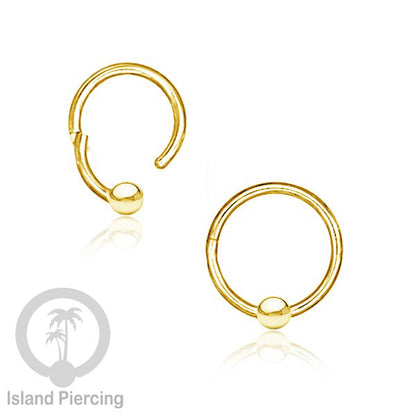 Hinged Segment ring polos yang terbuat untuk di pakai dalam mulut bawah bibir atas.