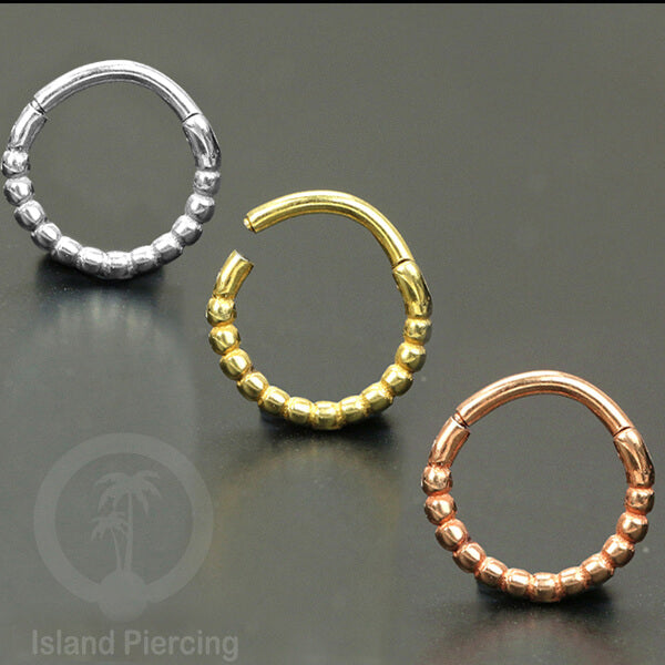 Anting Stainless Septum Nose Piercing warna Rose Gold, Silver, Gold