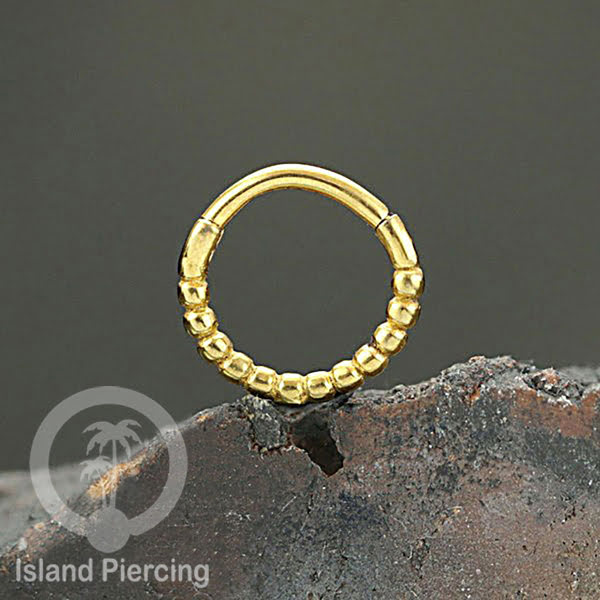 Anting Stainless Septum Nose Piercing warna Rose Gold, Silver, Gold