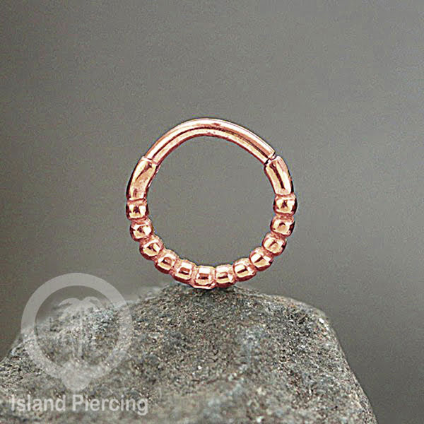 Anting Stainless Septum Nose Piercing warna Rose Gold, Silver, Gold