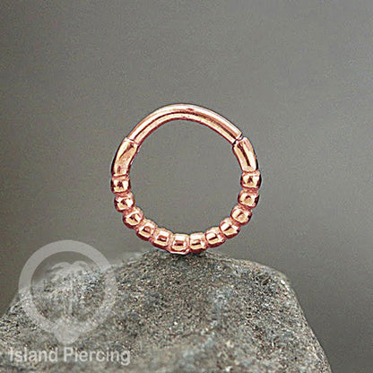Anting Stainless Septum Nose Piercing warna Rose Gold, Silver, Gold