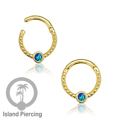 Hinged Segment Ring Piercing Tragus Anting Labret