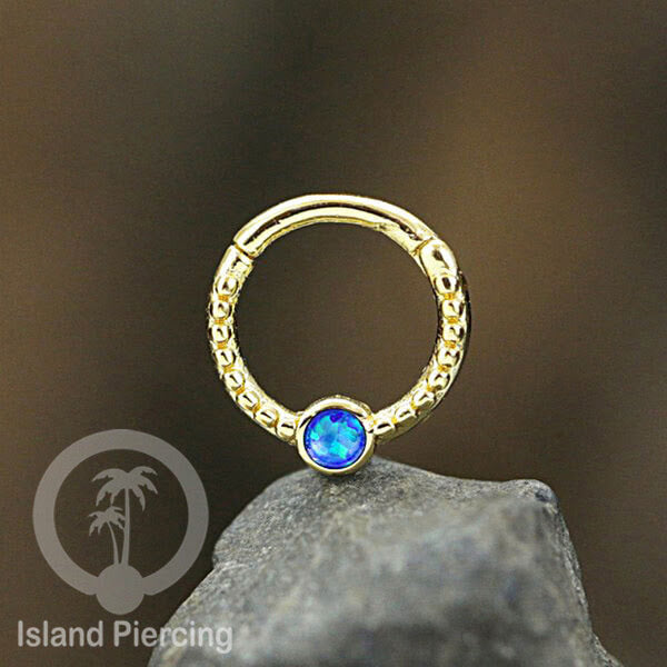 Hinged Segment Ring Piercing Tragus Anting Labret