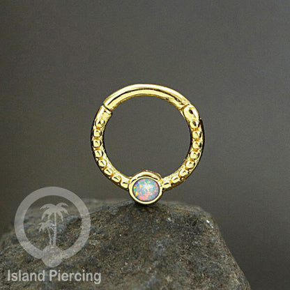 Hinged Segment Ring Piercing Tragus Anting Labret