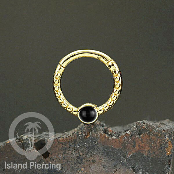 Hinged Segment Ring Piercing Tragus Anting Labret