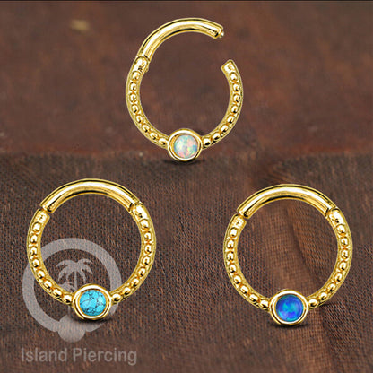 Hinged Segment Ring Piercing Tragus Anting Labret