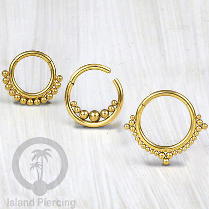 Stainless Anting piercing Septum Clicker Nose Piercing tragus helix