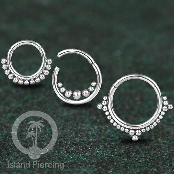 Stainless Anting piercing Septum Clicker Nose Piercing tragus helix