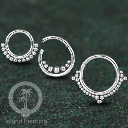 Stainless Anting piercing Septum Clicker Nose Piercing tragus helix