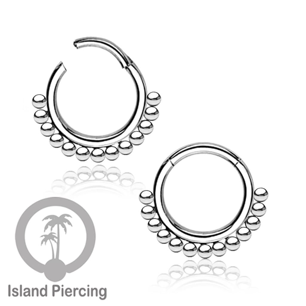 Stainless Anting piercing Septum Clicker Nose Piercing tragus helix