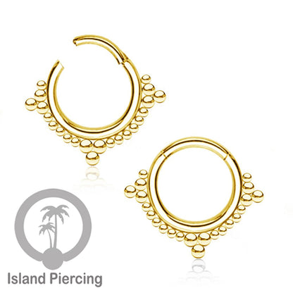Stainless Anting piercing Septum Clicker Nose Piercing tragus helix