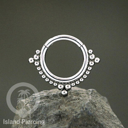 Stainless Anting piercing Septum Clicker Nose Piercing tragus helix