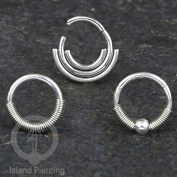 Stainless Steel Anting Clicker Septum Nose Piercing model popular silver/gold color