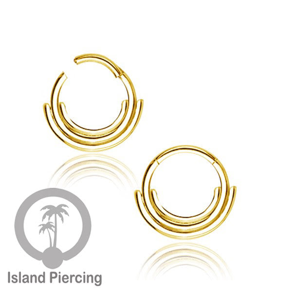 Stainless Steel Anting Clicker Septum Nose Piercing model popular silver/gold color