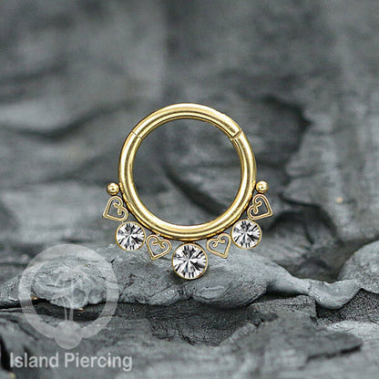 Stainless Anting Piercing Tragus Anting Labret Septum Tiga batu
