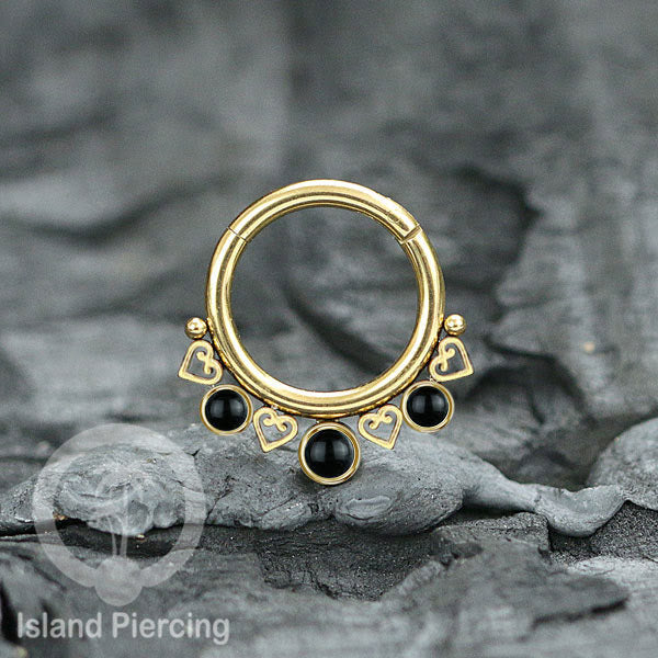 Stainless Anting Piercing Tragus Anting Labret Septum Tiga batu