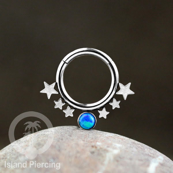 Anting Piercing Tragus Anting Labret Septum Bintang warna Gold