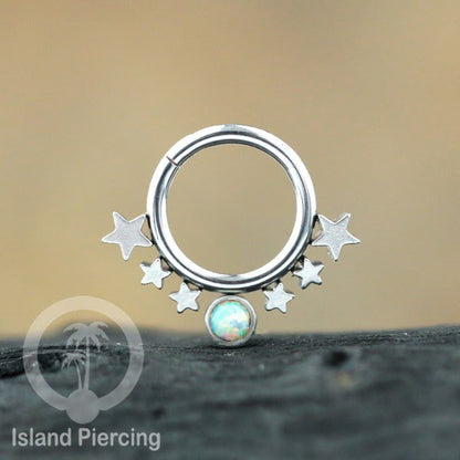 Anting Piercing Tragus Anting Labret Septum Bintang warna Gold