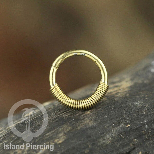 Stainless Steel Anting Clicker Septum Nose Piercing model popular silver/gold color