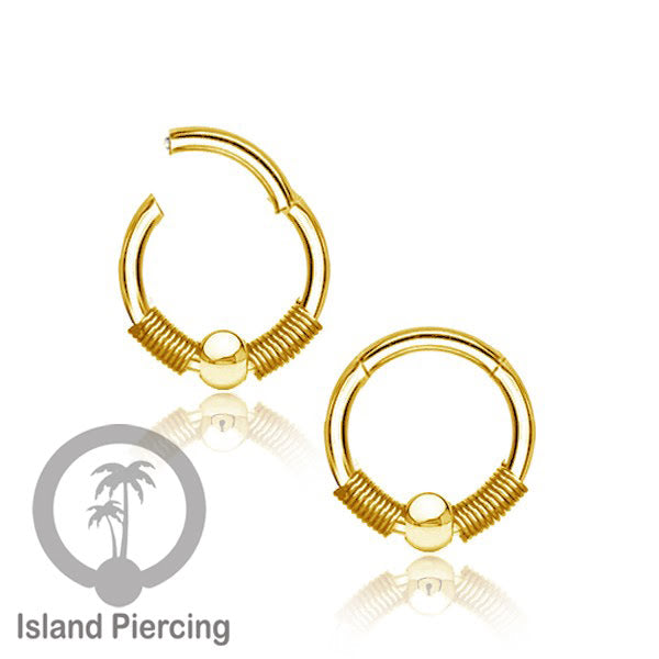 Stainless Steel Anting Clicker Septum Nose Piercing model popular silver/gold color