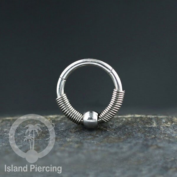 Stainless Steel Anting Clicker Septum Nose Piercing model popular silver/gold color