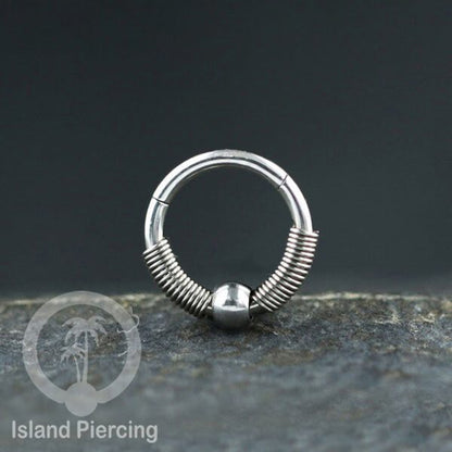 Stainless Steel Anting Clicker Septum Nose Piercing model popular silver/gold color