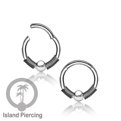 Stainless Steel Anting Clicker Septum Nose Piercing model popular silver/gold color