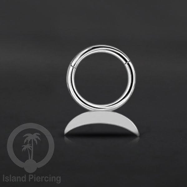 Piercing Stainless Hinged Segment Ring Septum Anting Tindik Telinga motif unik warna silver