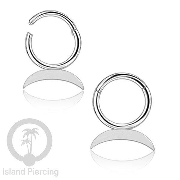Piercing Stainless Hinged Segment Ring Septum Anting Tindik Telinga motif unik warna silver